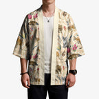 Australia Native Animals Kimono Aussie Aboriginal Art Seamless Vibes - Aussie Hoodie