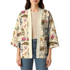 Australia Native Animals Kimono Aussie Aboriginal Art Seamless Vibes - Aussie Hoodie