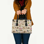Australia Native Animals Leather Bag Aussie Aboriginal Art Seamless Vibes - Aussie Hoodie