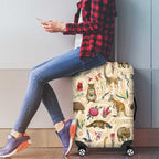 Australia Native Animals Luggage Cover Aussie Aboriginal Art Seamless Vibes - Aussie Hoodie