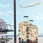 Australia Native Animals Luggage Cover Aussie Aboriginal Art Seamless Vibes - Aussie Hoodie