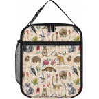 Australia Native Animals Lunch Bag Aussie Aboriginal Art Seamless Vibes