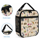 Australia Native Animals Lunch Bag Aussie Aboriginal Art Seamless Vibes