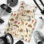 Australia Native Animals Men Tank Top Aussie Aboriginal Art Seamless Vibes - Aussie Hoodie