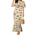 Australia Native Animals Mermaid Dress Aussie Aboriginal Art Seamless Vibes - Aussie Hoodie