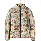 Australia Native Animals Padded Jacket Aussie Aboriginal Art Seamless Vibes - Aussie Hoodie