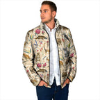 Australia Native Animals Padded Jacket Aussie Aboriginal Art Seamless Vibes - Aussie Hoodie
