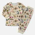 Australia Native Animals Christmas Pajama Set Aussie Aboriginal Art Seamless Vibes - Aussie Hoodie
