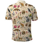 Australia Native Animals Polo Shirt Aussie Aboriginal Art Seamless Vibes - Aussie Hoodie