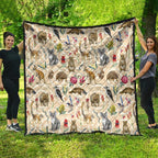 Australia Native Animals Quilt Aussie Aboriginal Art Seamless Vibes - Aussie Hoodie