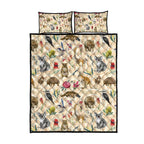 Australia Native Animals Quilt Bed Set Aussie Aboriginal Art Seamless Vibes - Aussie Hoodie