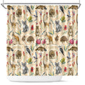 Australia Native Animals Shower Curtain Aussie Aboriginal Art Seamless Vibes - Aussie Hoodie