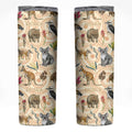 Australia Native Animals Skinny Tumbler Aussie Aboriginal Art Seamless Vibes - Aussie Hoodie
