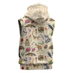 Australia Native Animals Sleeveless Hoodie Aussie Aboriginal Art Seamless Vibes - Aussie Hoodie