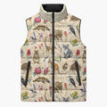 Australia Native Animals Sleeveless Puffer Jacket Aussie Aboriginal Art Seamless Vibes - Aussie Hoodie