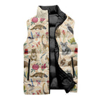 Australia Native Animals Sleeveless Puffer Jacket Aussie Aboriginal Art Seamless Vibes - Aussie Hoodie