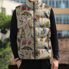 Australia Native Animals Sleeveless Puffer Jacket Aussie Aboriginal Art Seamless Vibes - Aussie Hoodie