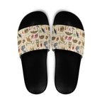 Australia Native Animals Slide Sandals Aussie Aboriginal Art Seamless Vibes - Aussie Hoodie