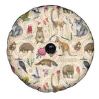 Australia Native Animals Spare Tire Cover Aussie Aboriginal Art Seamless Vibes - Aussie Hoodie