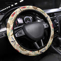Australia Native Animals Steering Wheel Cover Aussie Aboriginal Art Seamless Vibes - Aussie Hoodie
