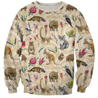 Australia Native Animals Sweatshirt Aussie Aboriginal Art Seamless Vibes - Aussie Hoodie