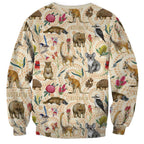 Australia Native Animals Sweatshirt Aussie Aboriginal Art Seamless Vibes - Aussie Hoodie