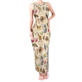 Australia Native Animals Tank Maxi Dress Aussie Aboriginal Art Seamless Vibes - Aussie Hoodie