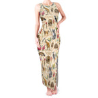 Australia Native Animals Tank Maxi Dress Aussie Aboriginal Art Seamless Vibes - Aussie Hoodie
