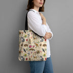 Australia Native Animals Tote Bag Aussie Aboriginal Art Seamless Vibes - Aussie Hoodie