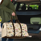 Australia Native Animals Travel Bag Aussie Aboriginal Art Seamless Vibes - Aussie Hoodie