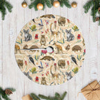 Australia Native Animals Tree Skirt Aussie Aboriginal Art Seamless Vibes - Aussie Hoodie
