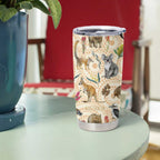 Australia Native Animals Tumbler Cup Aussie Aboriginal Art Seamless Vibes - Aussie Hoodie