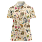 Australia Native Animals Women Polo Shirt Aussie Aboriginal Art Seamless Vibes - Aussie Hoodie