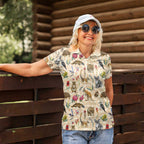 Australia Native Animals Women Polo Shirt Aussie Aboriginal Art Seamless Vibes - Aussie Hoodie
