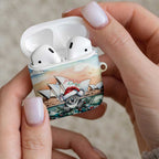 Australia Christmas AirPods Case Koala Santa Sydney Opera House Watercolor - Aussie Hoodie