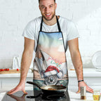 Australia Christmas Apron Koala Santa Sydney Opera House Watercolor - Aussie Hoodie