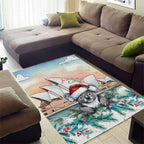 Australia Christmas Area Rug Koala Santa Sydney Opera House Watercolor - Aussie Hoodie