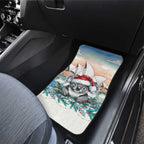 Australia Christmas Car Mats Koala Santa Sydney Opera House Watercolor - Aussie Hoodie