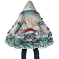 Australia Christmas Cloak Koala Santa Sydney Opera House Watercolor - Aussie Hoodie