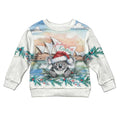 Australia Christmas Kid Ugly Christmas Sweater Koala Santa Sydney Opera House Watercolor - Aussie Hoodie