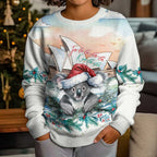 Australia Christmas Kid Ugly Christmas Sweater Koala Santa Sydney Opera House Watercolor - Aussie Hoodie