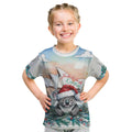 Australia Christmas Kid T Shirt Koala Santa Sydney Opera House Watercolor - Aussie Hoodie