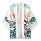 Australia Christmas Kimono Koala Santa Sydney Opera House Watercolor - Aussie Hoodie