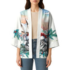 Australia Christmas Kimono Koala Santa Sydney Opera House Watercolor - Aussie Hoodie