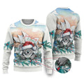 Australia Christmas Ugly Christmas Sweater Koala Santa Sydney Opera House Watercolor - Aussie Hoodie