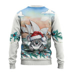 Australia Christmas Ugly Christmas Sweater Koala Santa Sydney Opera House Watercolor - Aussie Hoodie