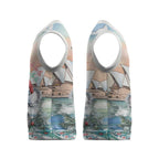 Australia Christmas Knitted V-Neck Vest Koala Santa Sydney Opera House Watercolor - Aussie Hoodie