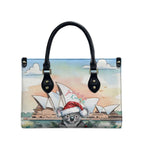 Australia Christmas Leather Bag Koala Santa Sydney Opera House Watercolor - Aussie Hoodie