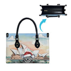 Australia Christmas Leather Bag Koala Santa Sydney Opera House Watercolor - Aussie Hoodie