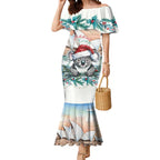 Australia Christmas Mermaid Dress Koala Santa Sydney Opera House Watercolor - Aussie Hoodie